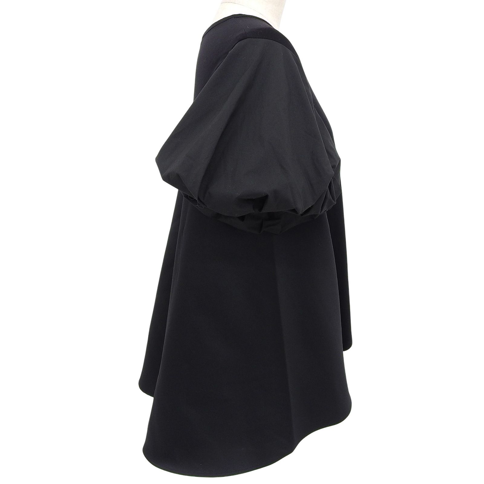  YOKO CHAN ヨーコチャン 製 YCT-222-049 コットン バルーンスリーブ 半袖 カットソー ブラック 38 レディース 長袖 Tシャツ カットソー