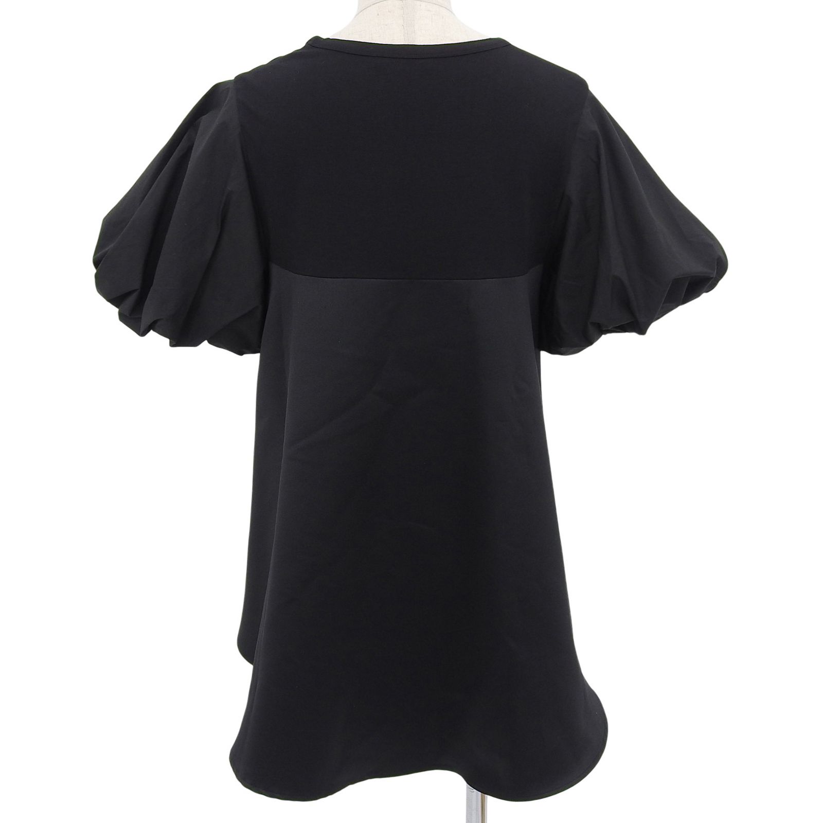 YOKO CHAN ヨーコチャン 製 YCT-222-049 コットン バルーンスリーブ 半袖 カットソー ブラック 38 レディース