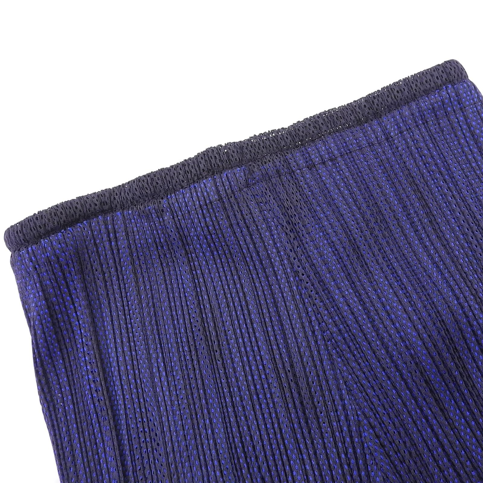 情緒豊かな PLEATS PLEASE プリーツプリーズ イッセイミヤケ PP02-JF604 メッシュデザイン パンツ ネイビー ブルー 2 レディース