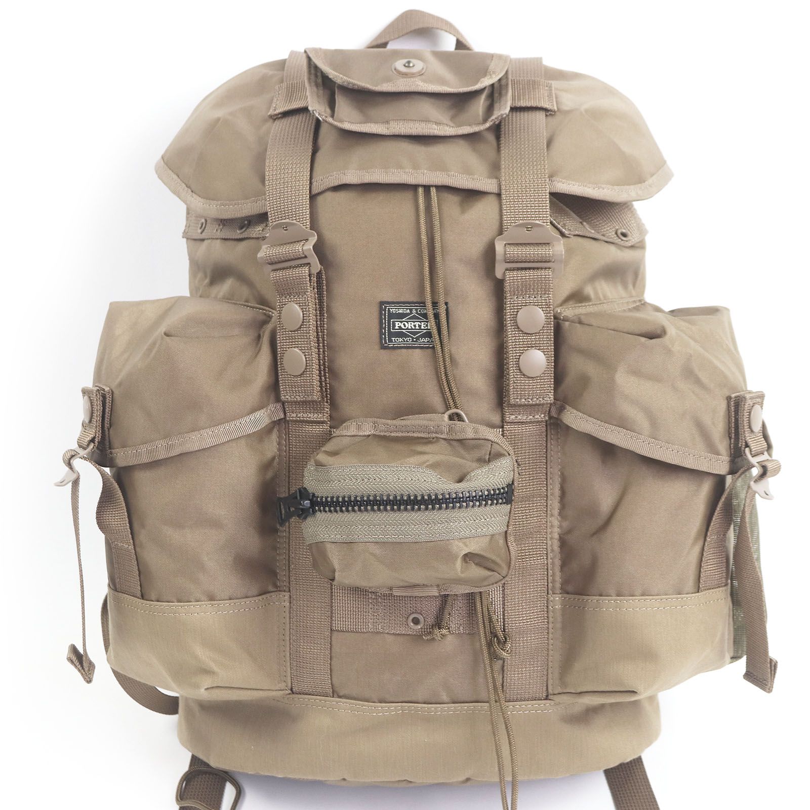 PORTER ポーター 502-05957 ALL ALICE PACK with POUCHES バックパック リュックサック デイパック ベージュ メンズ 定価85 800円