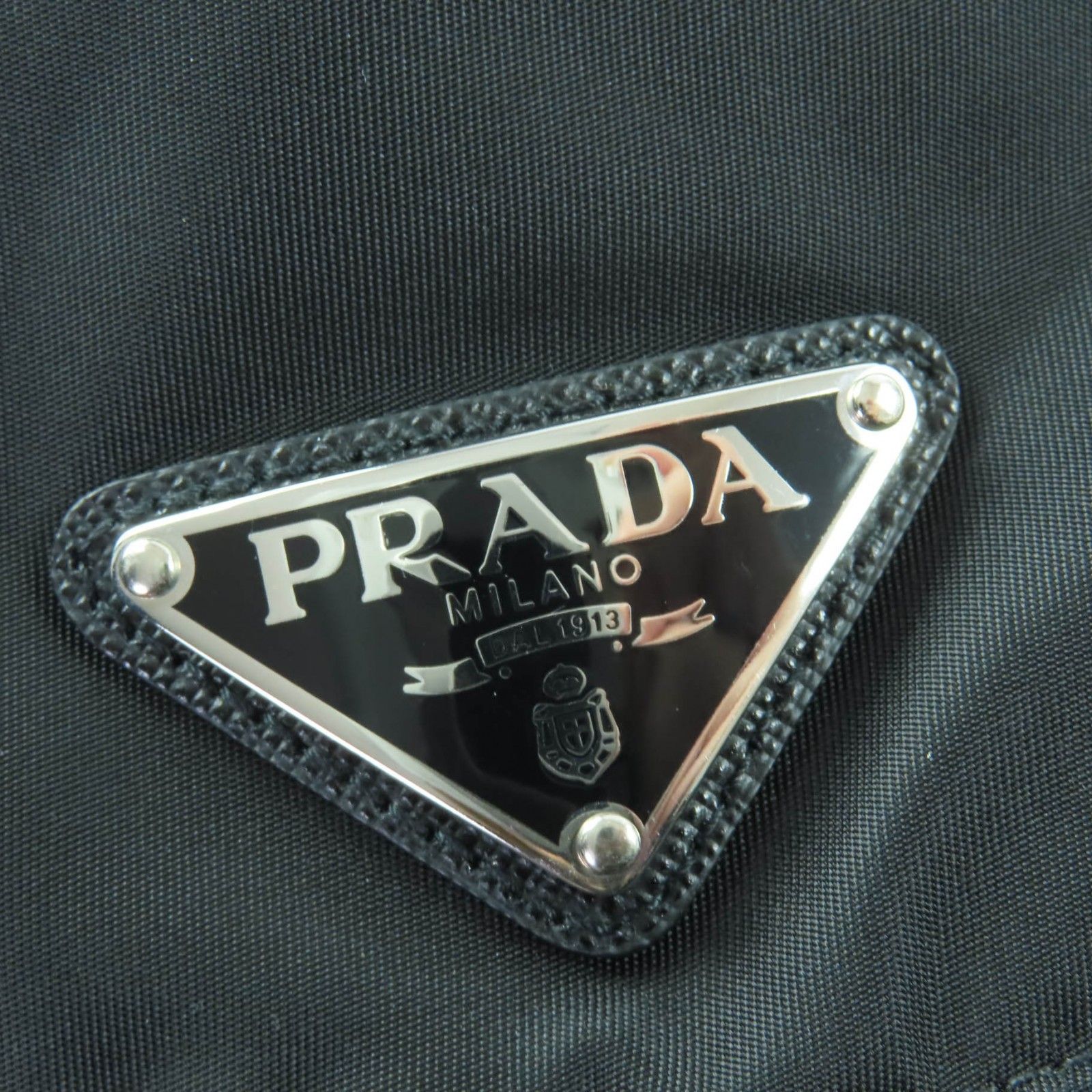  PRADA プラダ 2 HC 137 Re Nylon トライアングルロゴプレート 三角プレート バケットハット 帽子 ブラック M イタリア製 レディース その他 ハット