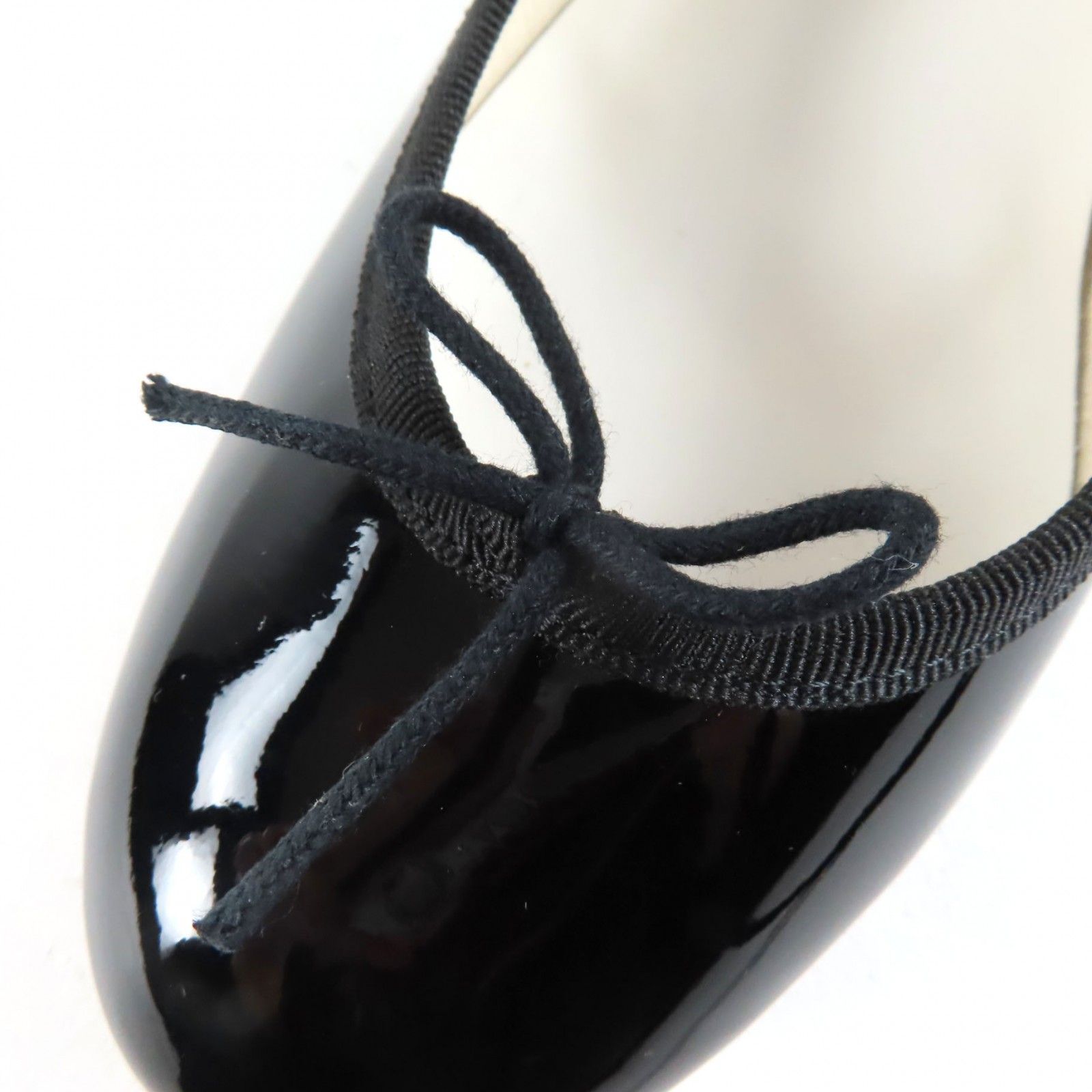  Repetto Cendrillon レペット サンドリオン VX 511 V camille リボンデザイン パテントレザーバレエシューズ ブラック 37 き フランス製 レディース フラットシューズ バレエシューズ パンプス