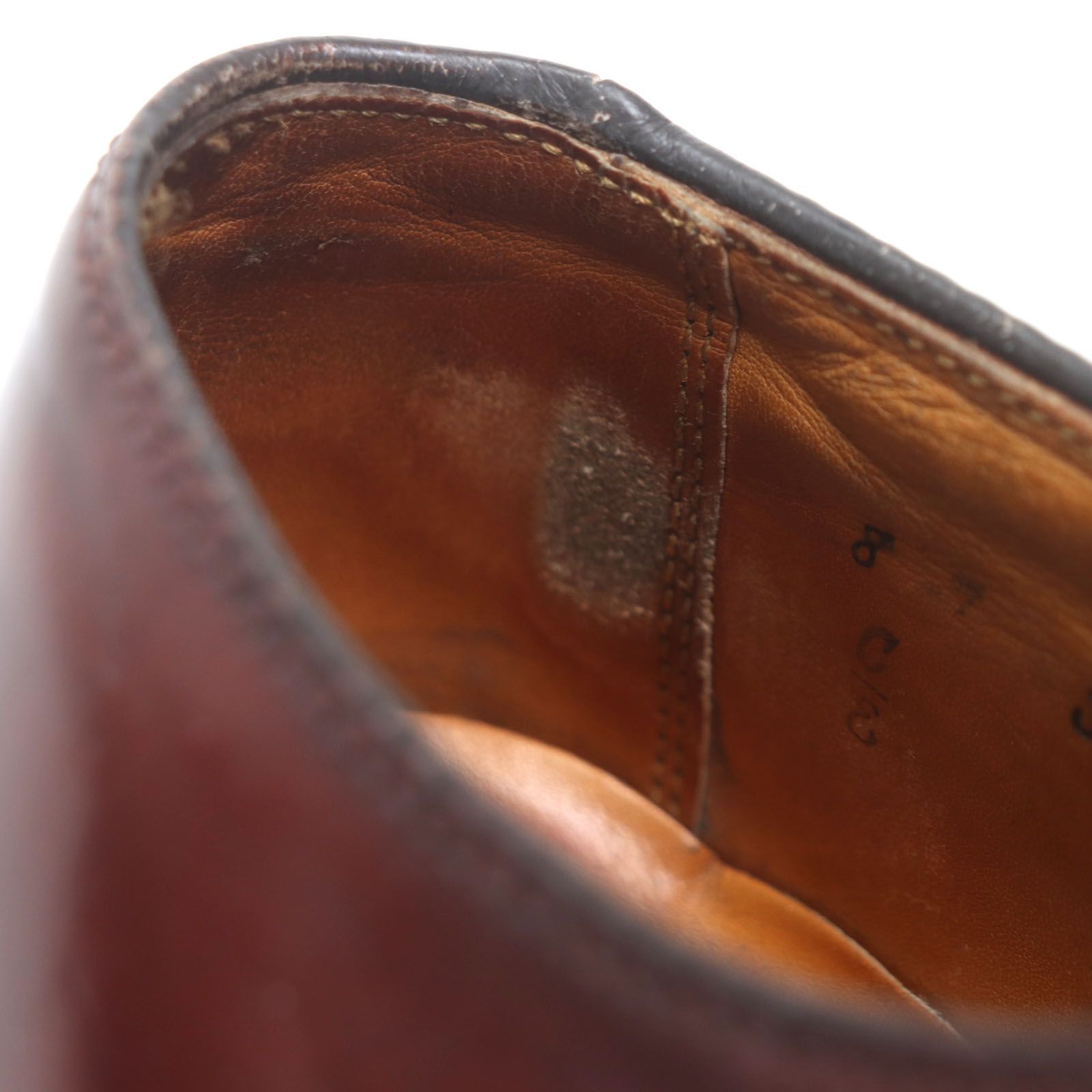 内羽根 レザーシューズ