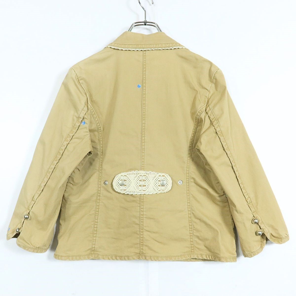 ピンクハウス☆ジャケット コート サイズL ベージュ系 七分袖 レース