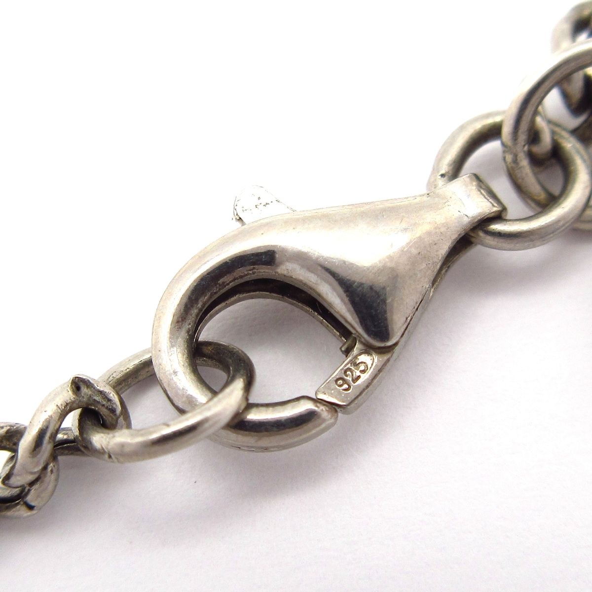 PRADA(プラダ) ネックレス シルバー×ライトブルー トライアングルロゴ