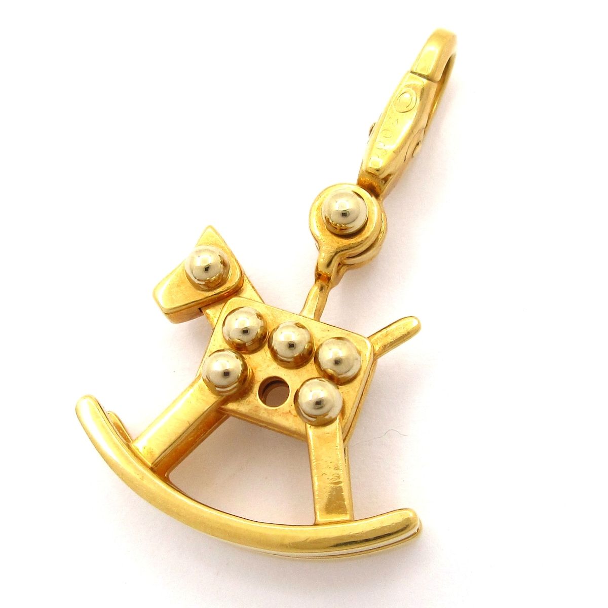 Cartier カルティエ ペンダントトップ K 18 YG ロッキングホース