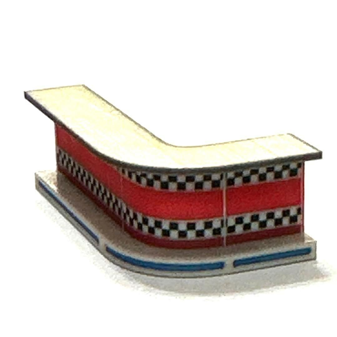 完成品　1/43 ダイナー7点セット　ミニチュア　フィギュアに　1/64より大 1/64 ダイナー7点セット ミニチュア フィギュアに ジオラマに ミニカー