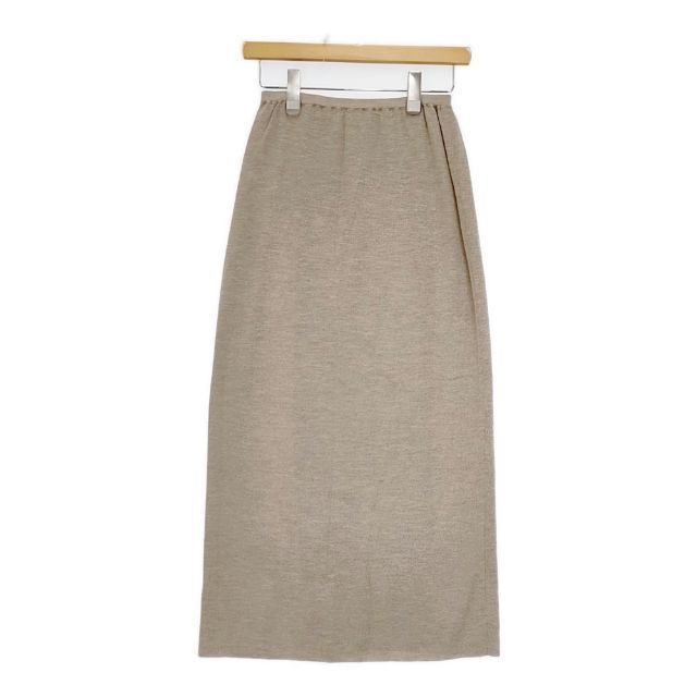 JURGEN LEHL J0191KS011 ウールシルク ニット ロングスカート ベージュ