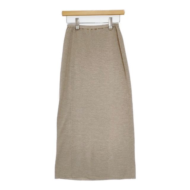 JURGEN LEHL J0191KS011 ウールシルク ニット ロングスカート ベージュ