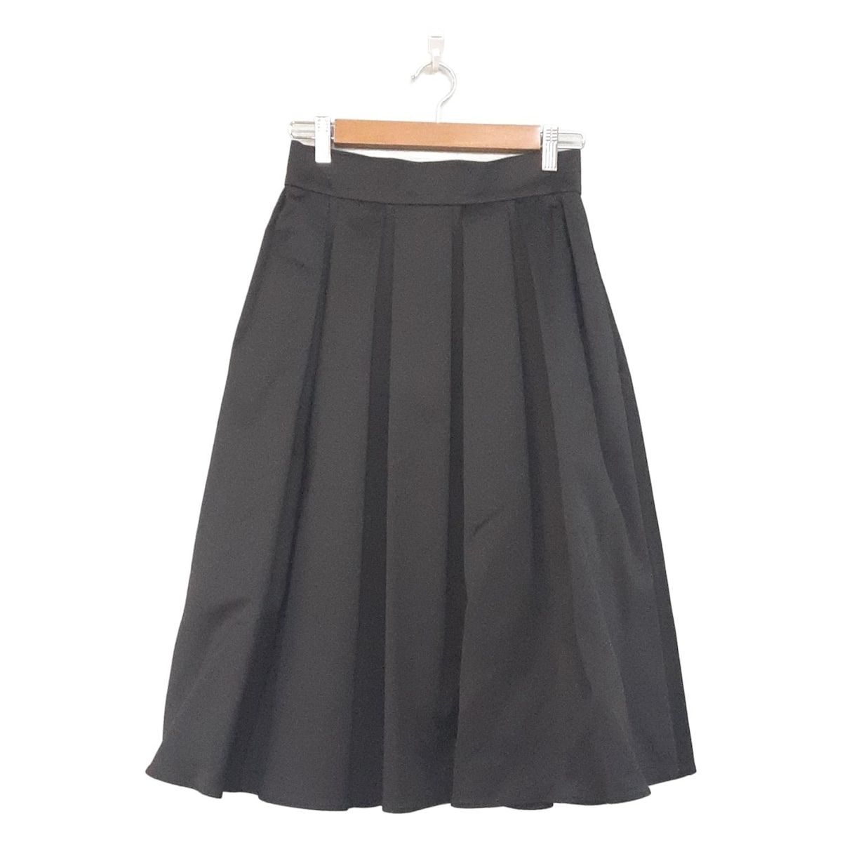 Rene ルネ ロングスカート サイズ36 S レディース - 黒 サテン