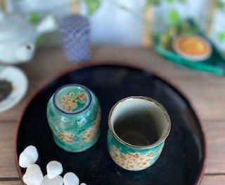 しだれ桜緑塗り 裏絵