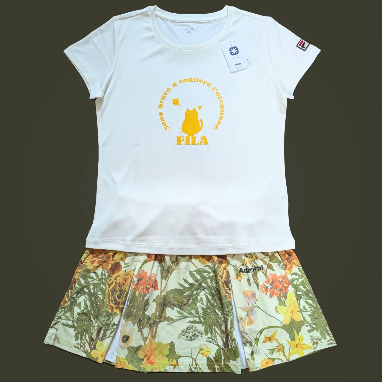 Admiral アドミラル　テニスウェア　セットアップ　LLサイズ　FILA FILA フィラ Admiral アドミラル テニス ウェア 上下セット МLサイズ