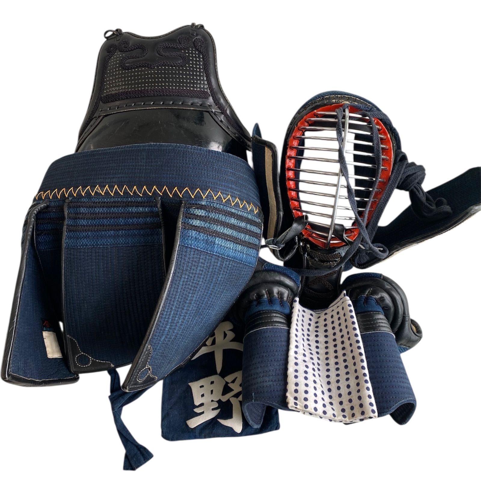 剣道防具セット 面 胴 甲手 垂 一式 防具袋付き 稽古用