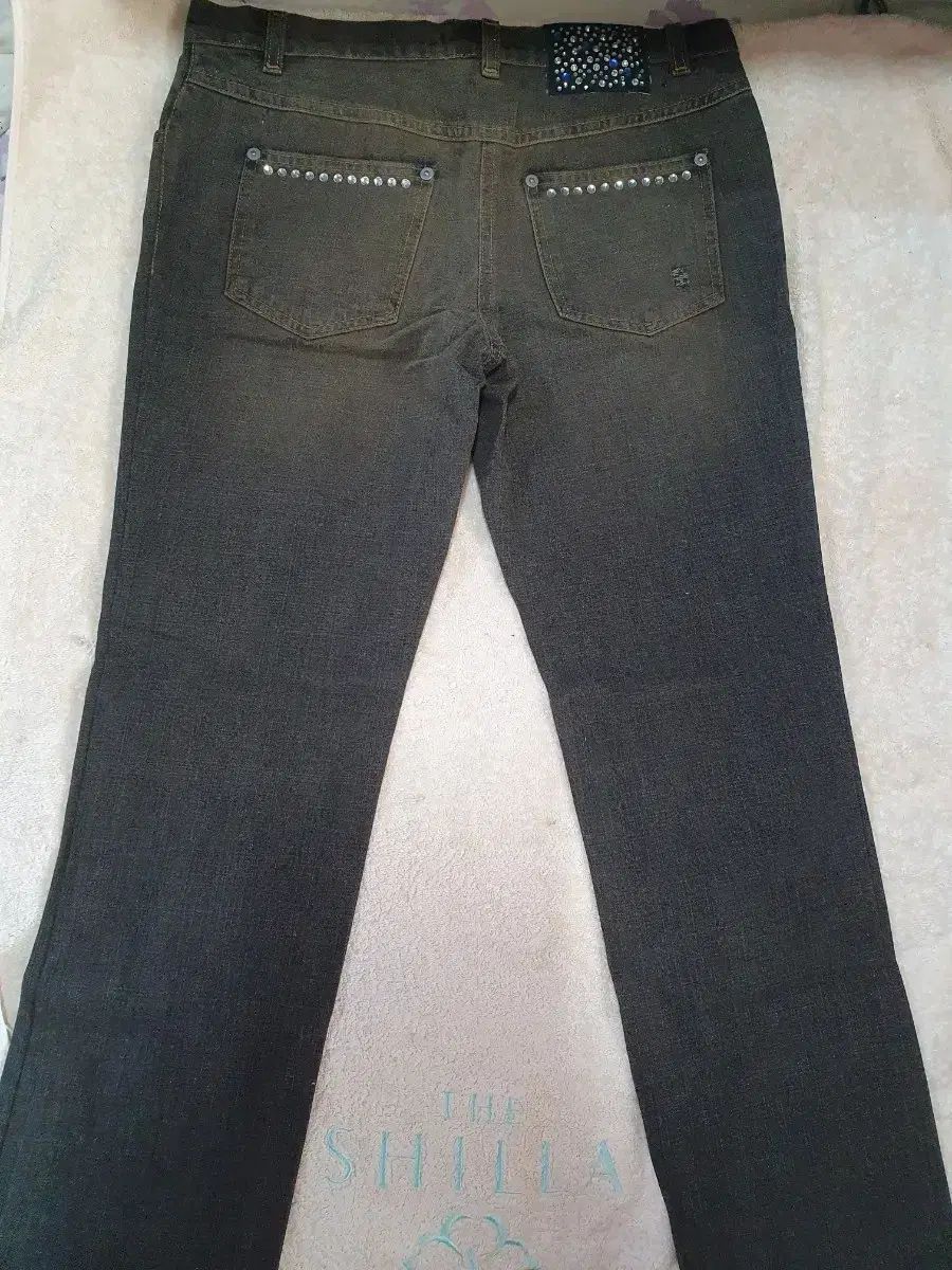 MAX-Co ストーン装飾 デニムパンツ