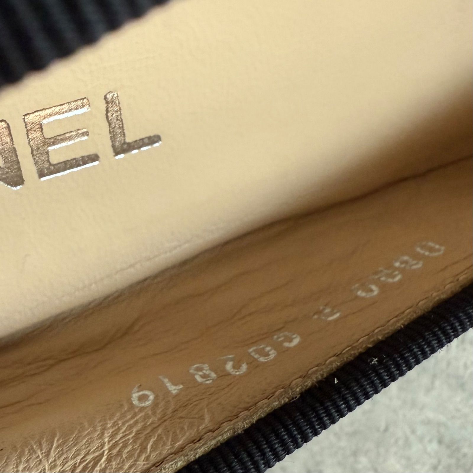  CHANEL シャネル ココマーク リボンバレエシューズ フラットシューズパンプス ブラック パテントレザー 黒 35 1 2 レディース靴 22.5 cm フラットシューズ バレエシューズ パンプス