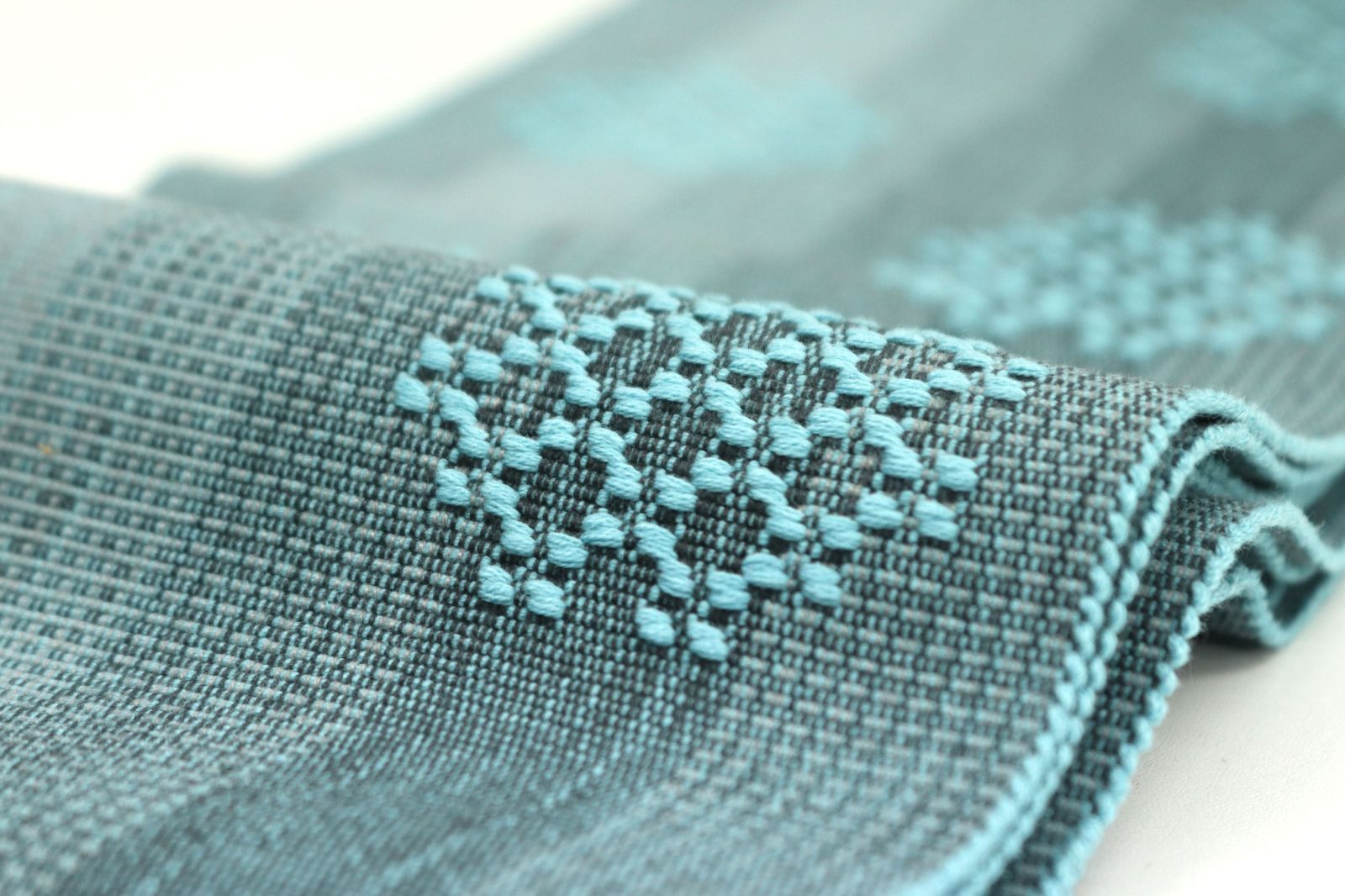  oha 075 首里 花織 染織 手織 四寸帯 半幅帯 木綿１００％ 半巾 半幅 小袋帯 帯