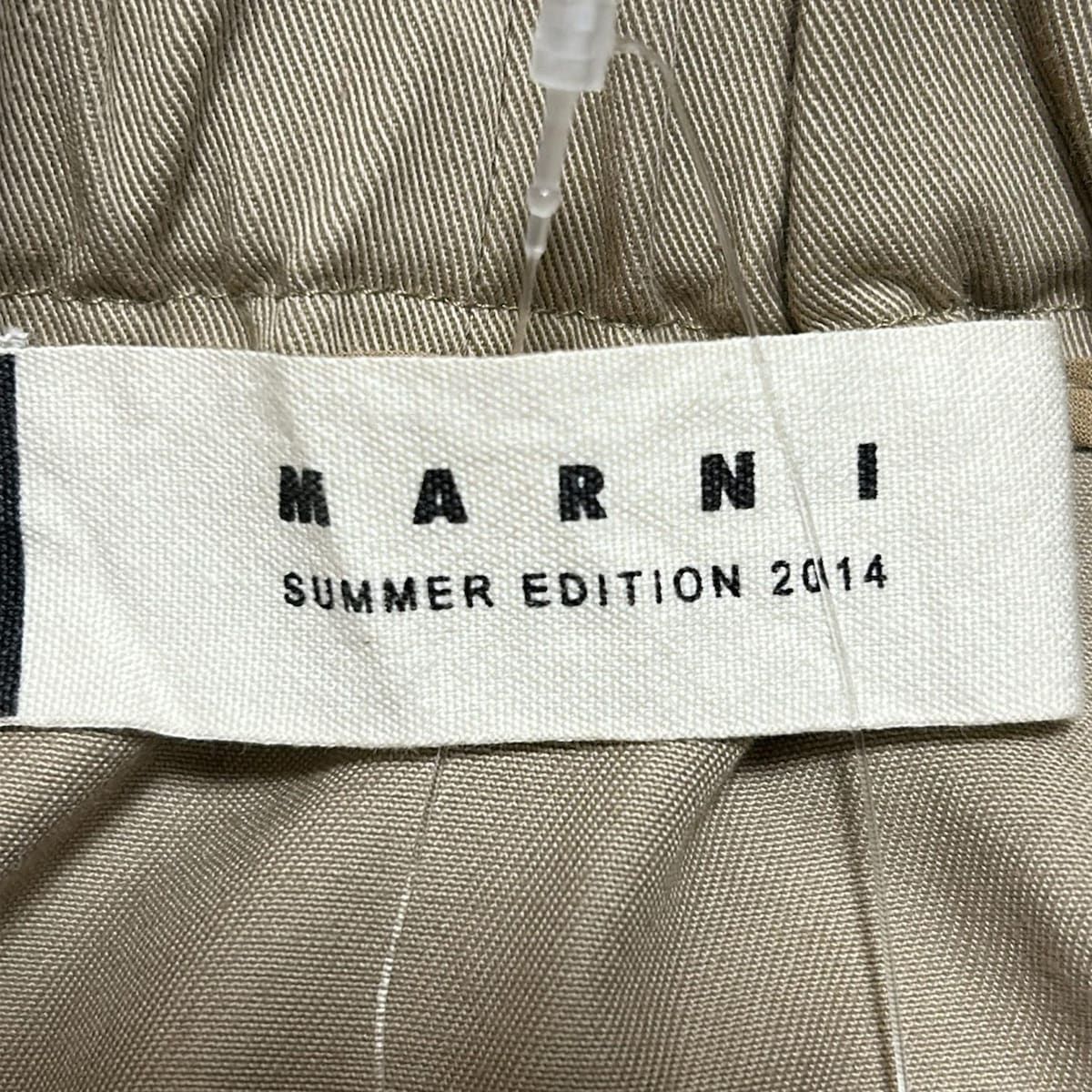  MARNI マルニ パンツ サイズ40 M レディース - ベージュ フルレングス ウエストゴム その他 パンツ