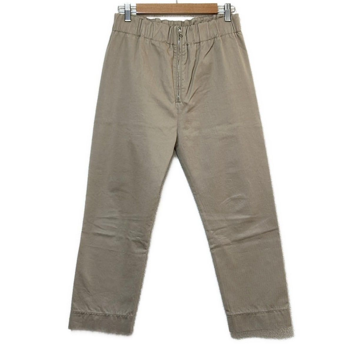 MARNI マルニ パンツ サイズ40 M レディース - ベージュ フルレングス ウエストゴム