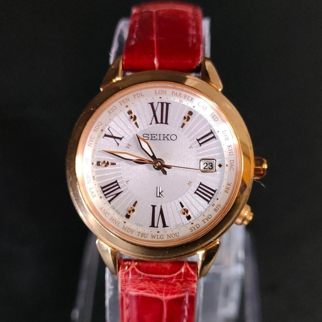743-15 極美品 SEIKO セイコー LUKIA ルキア ゴールド シルバー レッド