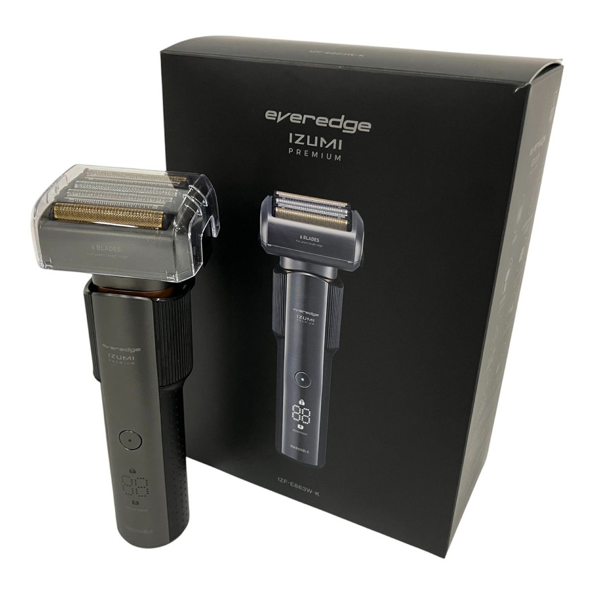 マクセルイズミ everedge IZUMI PREMIUM IZF-E863W 電気シェーバー 良好 B10607370