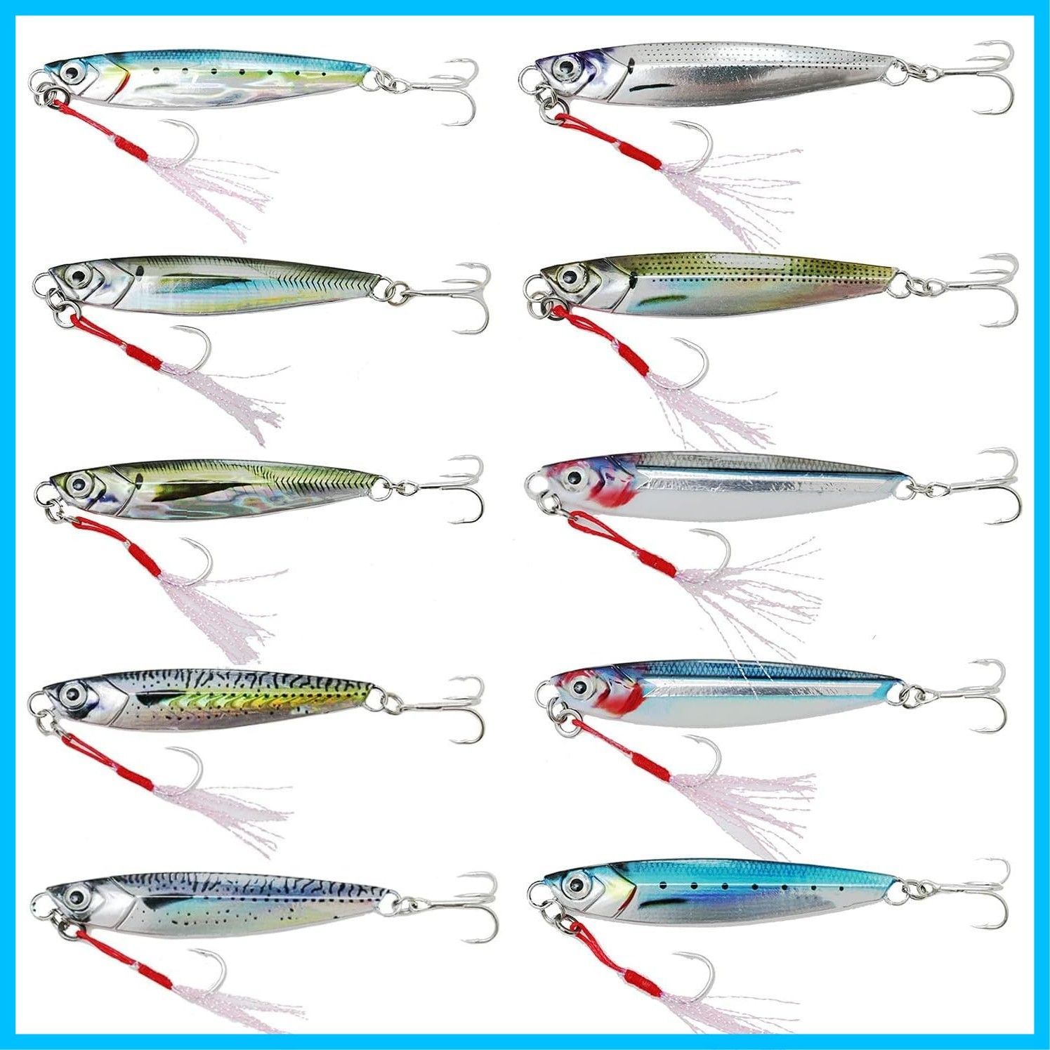 新着商品】セット 30g 40g メタルジグ メタルジグセット 10個セット