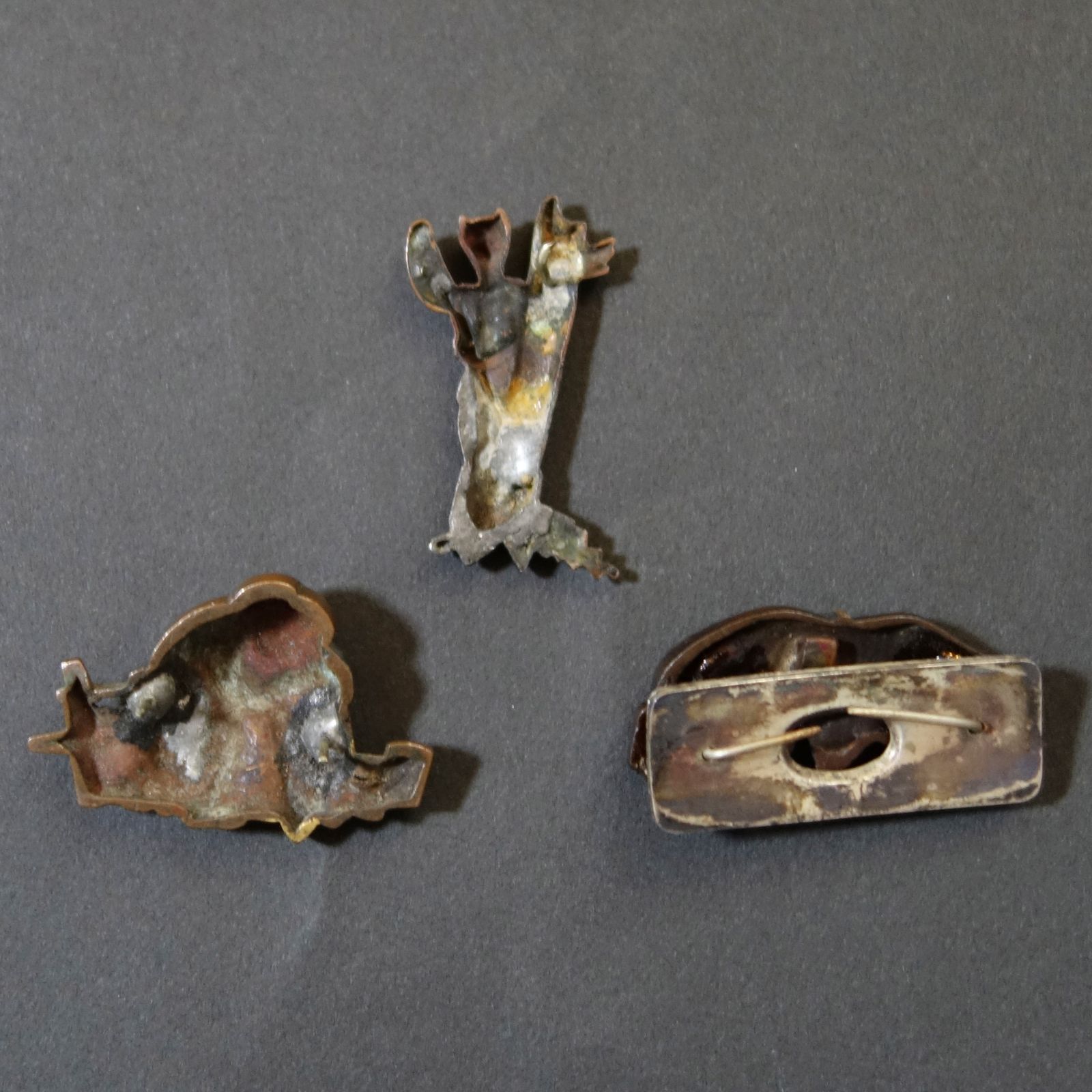 金工品 【 高肉彫 象嵌 鍍金 煙草入前金具 刀装具 ×7点 】 金属工芸