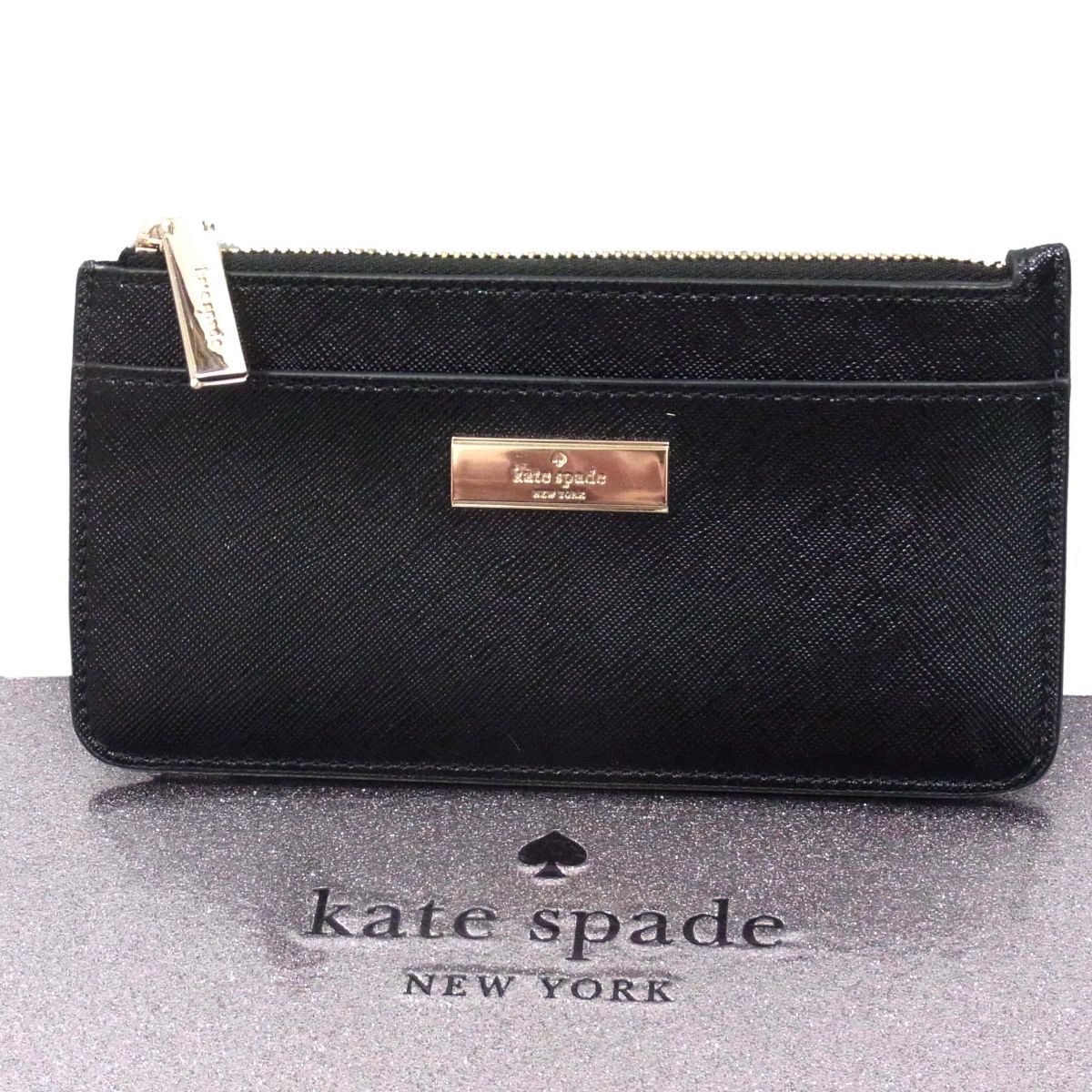 定価31 900円 kate spade ケイトスペード ケンジー ラージ スリム カード ホルダー コインケース ボックス付 レディース