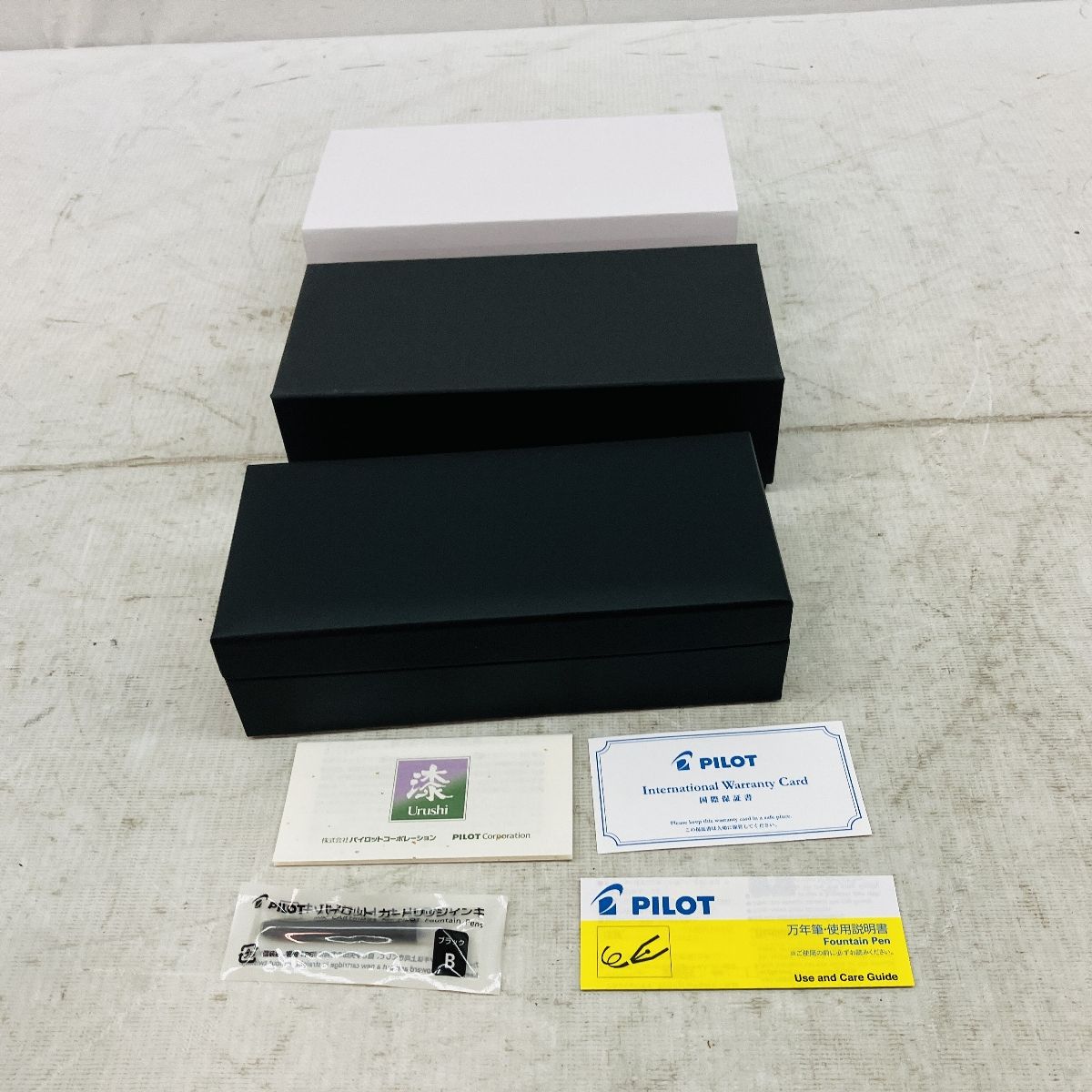 PILOT FKV-88SR-B-FM ブラック 中細字 万年筆 文房具 カスタム 漆 パロット C10610692