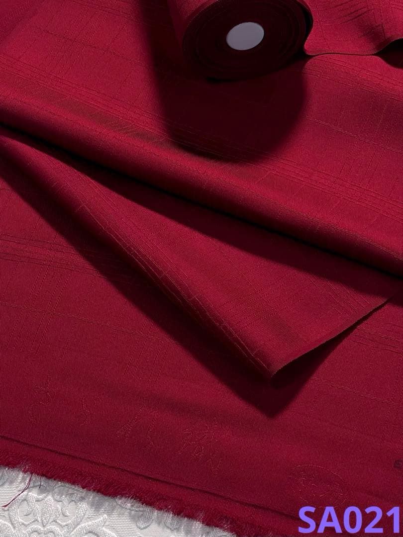 色無地 チェック 格子 きたつみ 反物 紋意匠 幾何学模様 正絹 SA 021