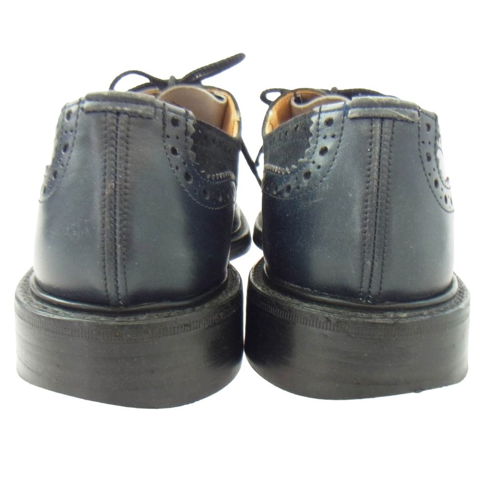  Tricker s トリッカーズ M 7292 KESWICK ケズィック クレイジーパターン ウイングチップ レースアップ スエード レザー シューズ ブラック系 7 5 その他 靴