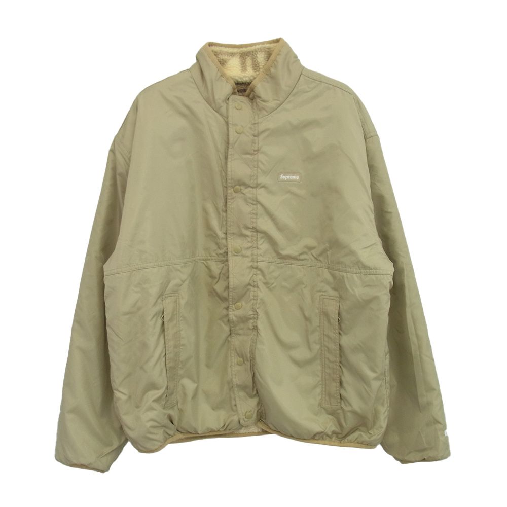 Supreme シュプリーム 22AW Geo Reversible WINDSTOPPER Fleece ゲオ リバーシブル ウィンドストッパー フリース ベージュ系 L
