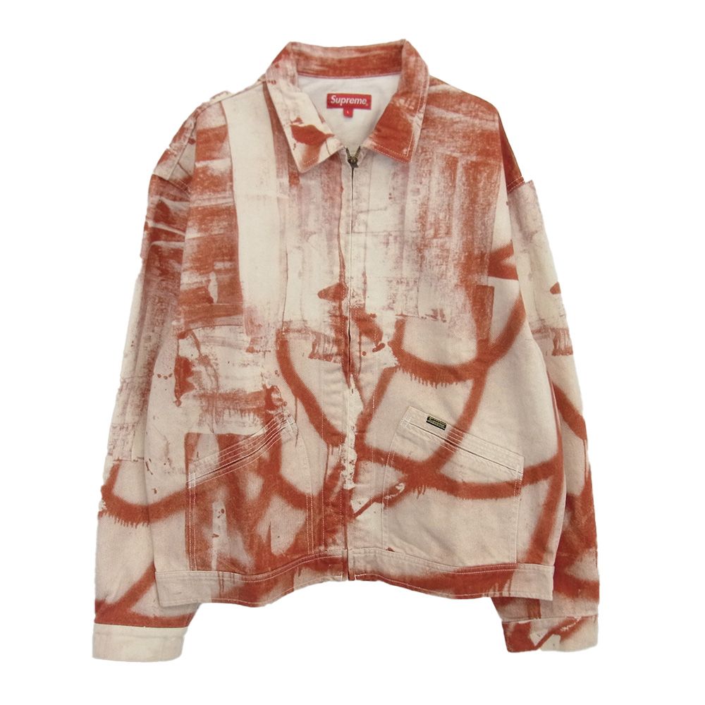 Supreme シュプリーム 21AW 21AW Christopher Wool Denim Work Jacket クリストファー ウール デニム ワーク ジャケット レッド系 L