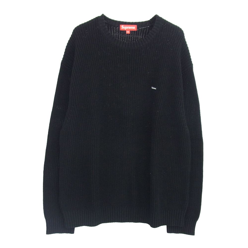 Supreme シュプリーム 21AW Small Box Ribbed Sweater スモールボックスロゴ ニット セーター ブラック系 XL【】