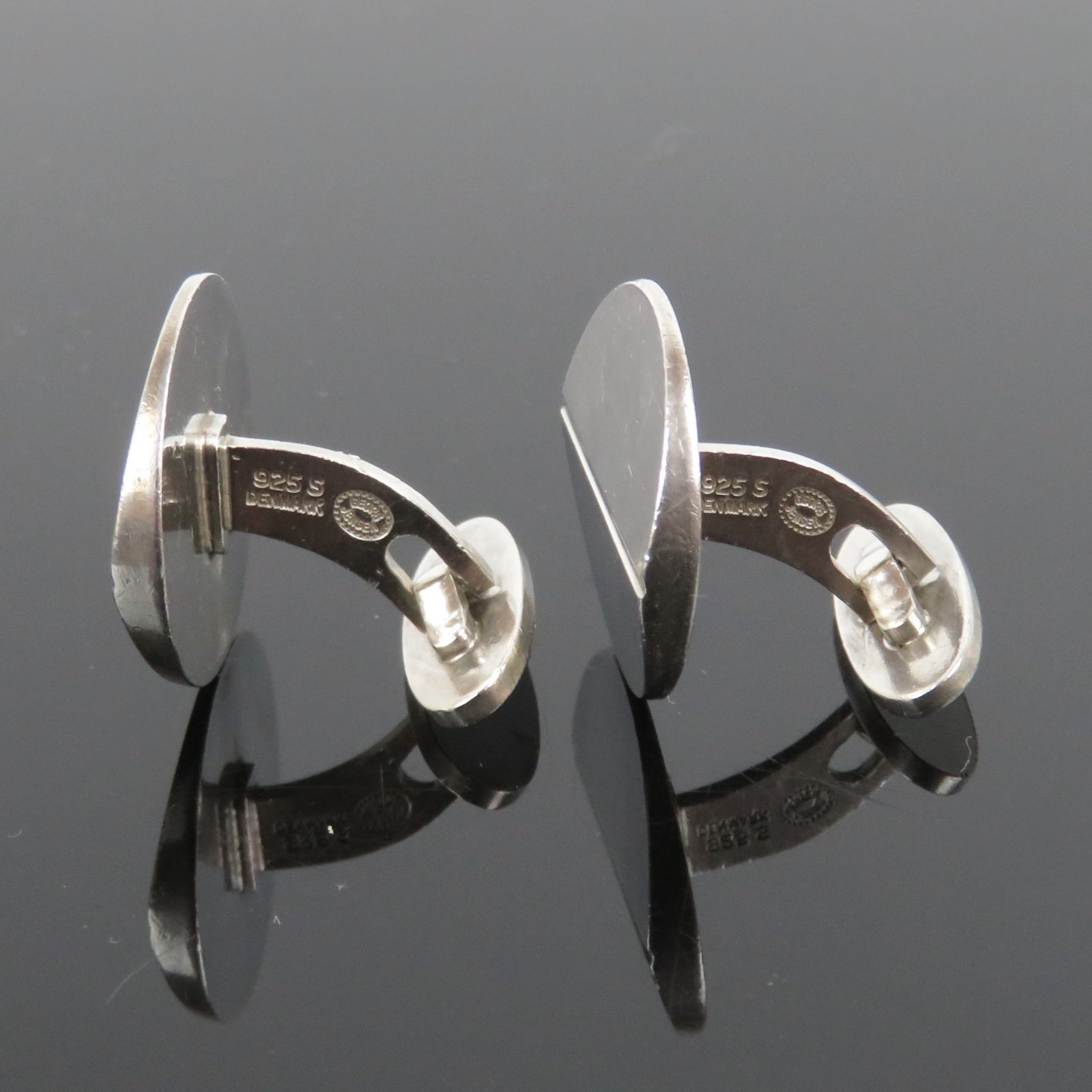 GEORG JENSEN ジョージ ジェンセン カフスボタン カフリンクス 106 シルバー925 ラウンド デンマーク製 rk10094