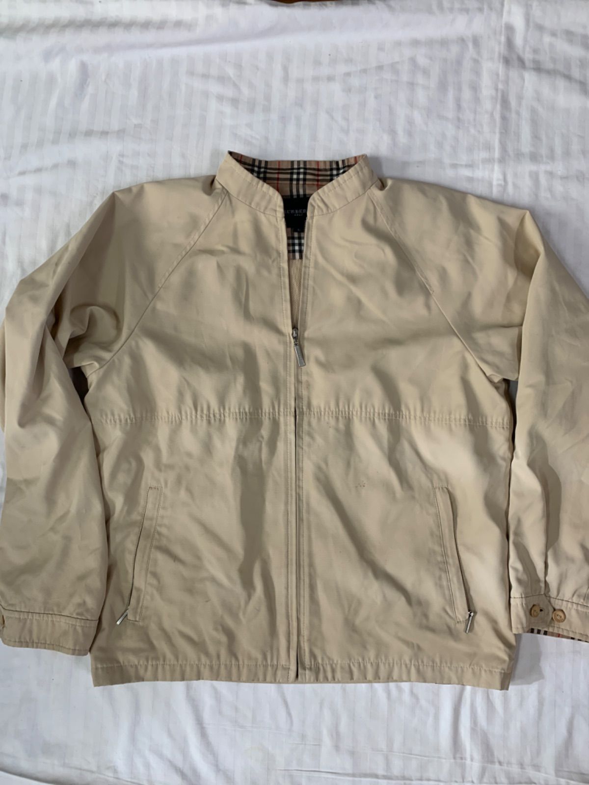 BURBERRY GOLF バーバリー ナイロンジャケット チェック ブルゾン L