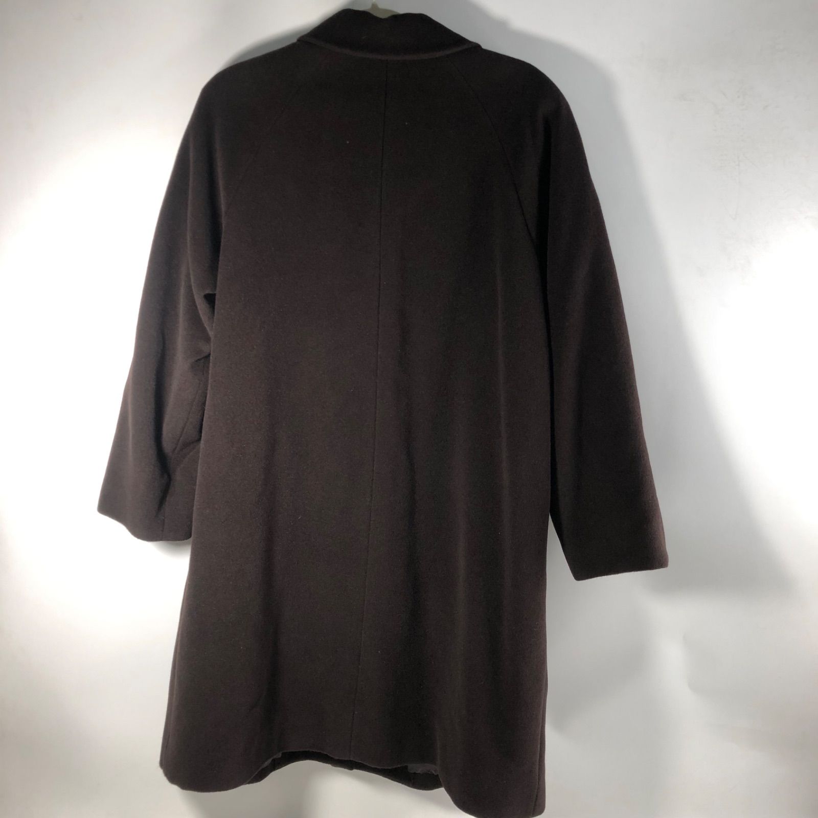 A1112-2-8 MEMORY メモリー レディース アンゴラ コート ハーフコート チェスターコート ブラウン 109JA64W 83-91-158