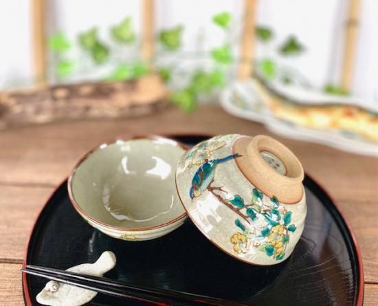 メーカー直送 九谷焼 飯碗 茶碗 ペア 金糸梅に鳥 小槌付き WWW_OPDRERGINERDOGAN_COM