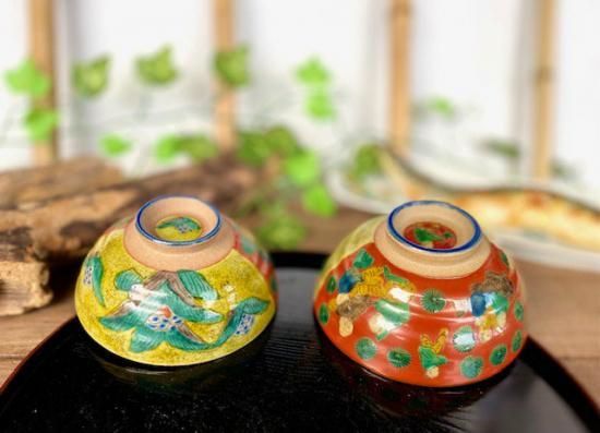 メーカー直送 九谷焼 飯碗 茶碗 ペア 吉田屋木米ツートン 裏絵 WWW_OPDRERGINERDOGAN_COM