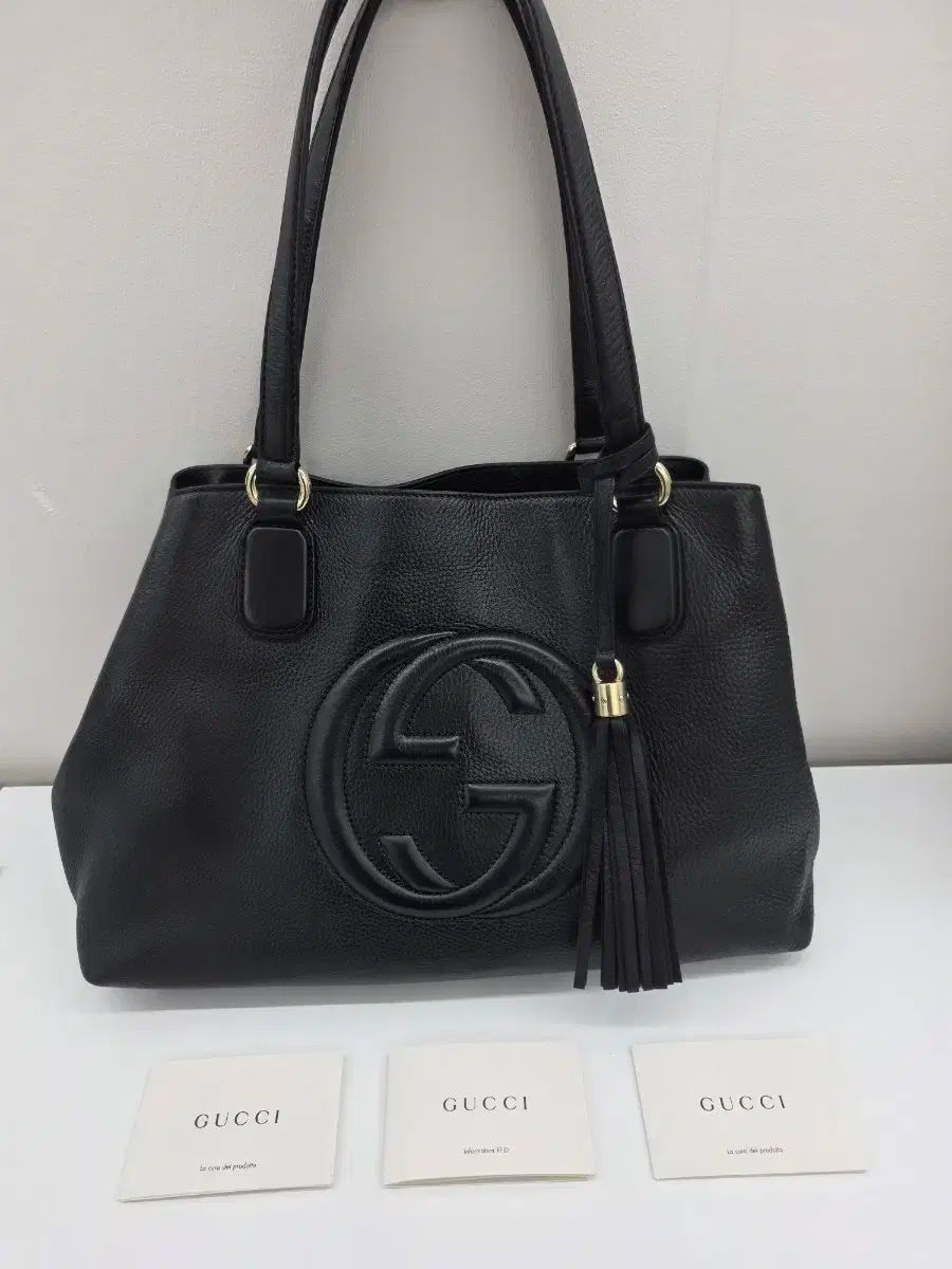 グッチ ソーホー 308363 ブラック タッセル ショルダーバッグ