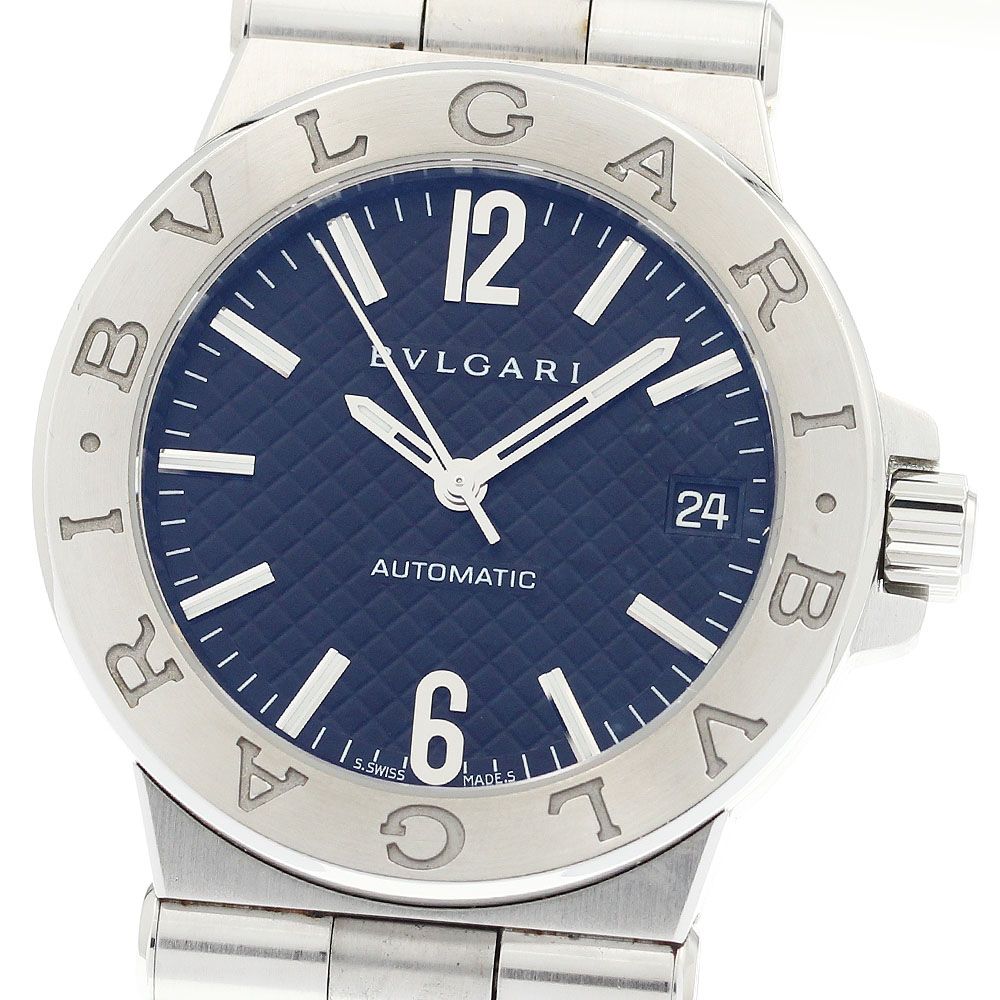 ブルガリ BVLGARI DG35S ディアゴノ デイト 自動巻き メンズ良品箱  