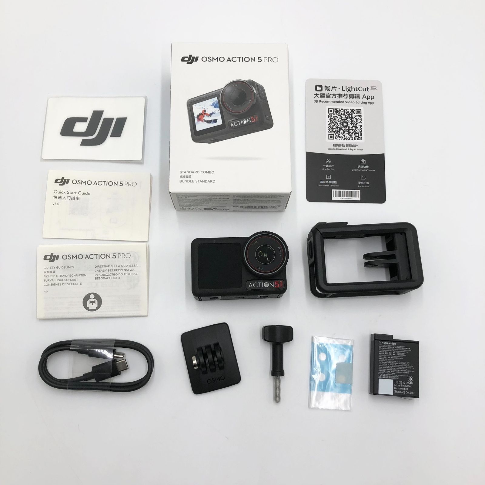 DJI アクションカメラ Osmo Action 5 Pro コンボ 小型 1 1.3インチセンサー付き 防水 4K 120fps映像 被写体トラッキング 手ブレ補正 デュアルOLED