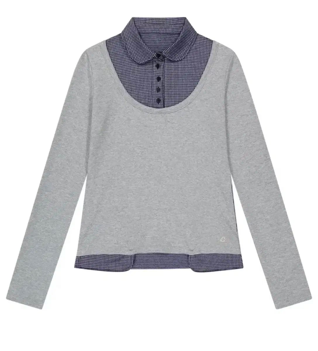 コイセイオ リバーシブル ロングスリーブ メランジ グレー