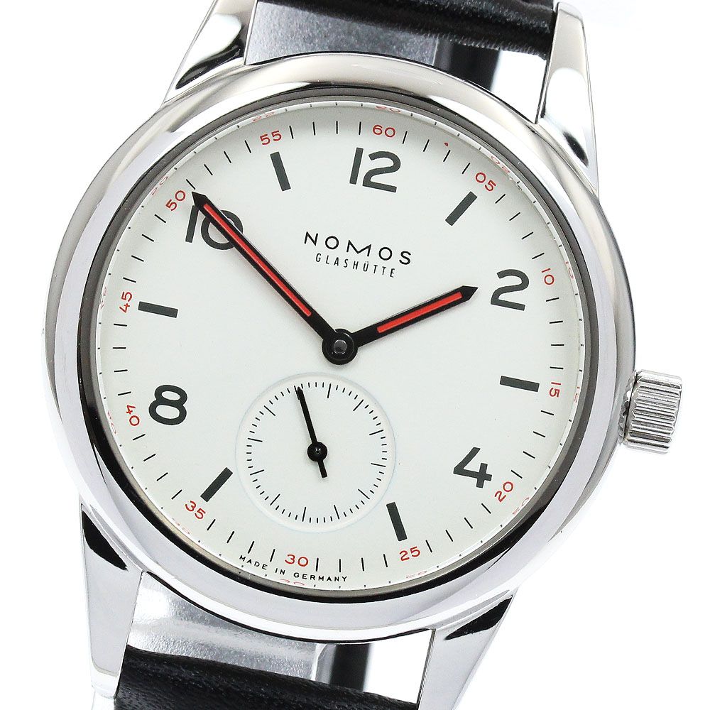 ノモス NOMOS CL 1 A W クラブウォッチ スモールセコンド 手巻き メンズ_919417