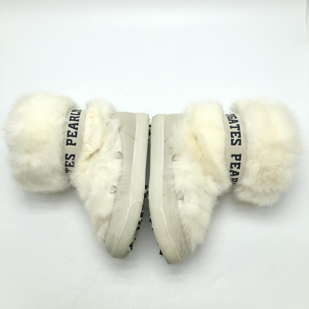 パーリーゲイツ ゴルフブーツ 白 ファー 053 8292102 レディース 24 5 ゴルフウェア PEARLY GATES