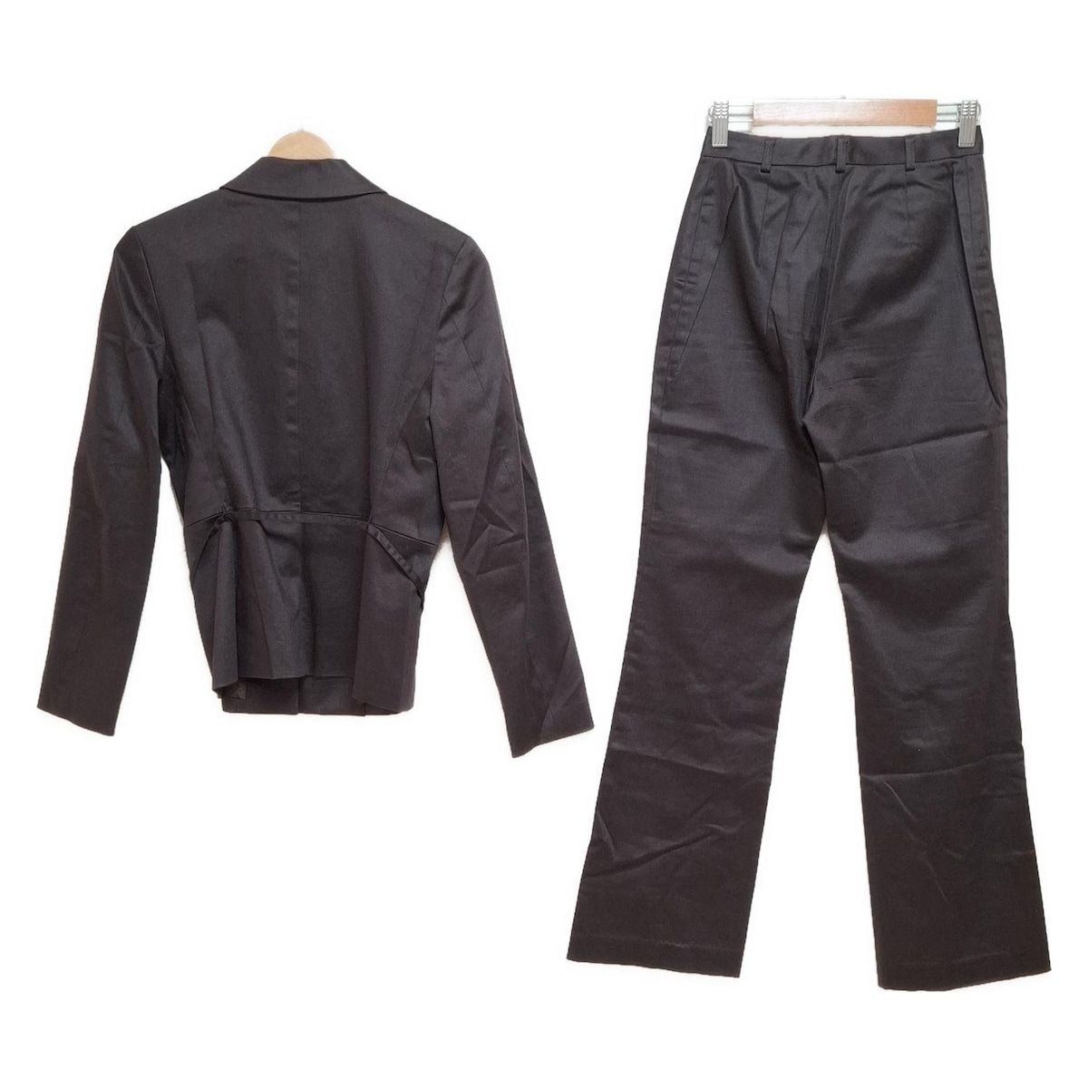 UNTITLED アンタイトル レディースパンツセットアップ レディース - ダークブラウン ジップアップ