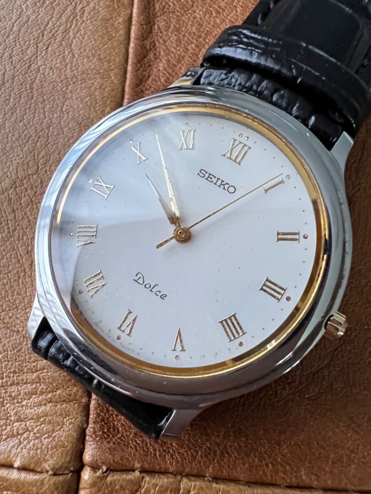 セイコー SEIKO ドルチェ クオーツ タングステン メンズ時計 5E31-7A20