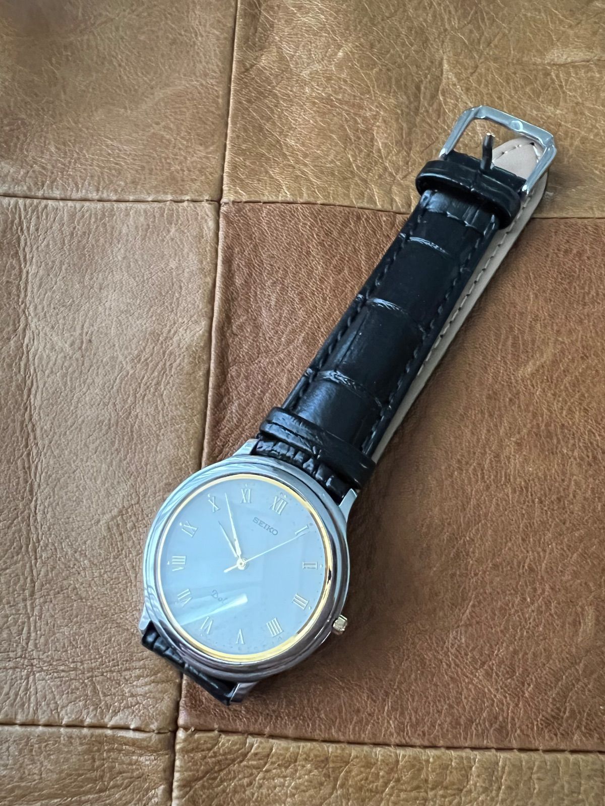 セイコー SEIKO ドルチェ クオーツ タングステン メンズ時計 5E31-7A20