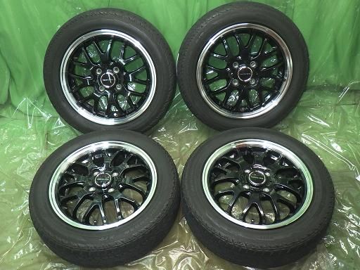 パッソ トール ルーミー 新品 夏タイヤ 中古アルミ ４本セット 特選サマータイヤ 輸入タイヤ 165/65R14 社外アルミ 14インチ 5.5J 足　　　 パッソ ルーミー タンク 165⁄65R14 RV505 0