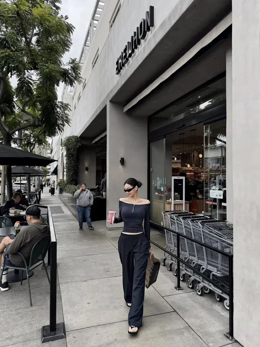 ゴールデングース ロー スラックス pt ネイビー S