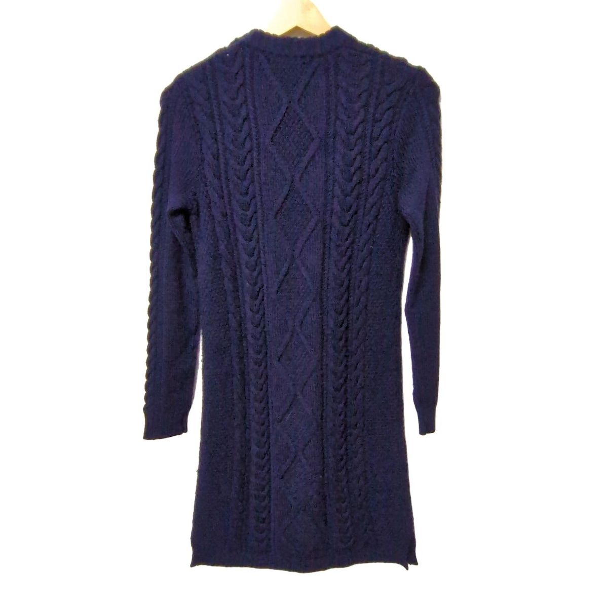 POLObyRalphLauren ポロラルフローレン ワンピース サイズXS レディース - ダークネイビー クルーネック 長袖 ロング ニット